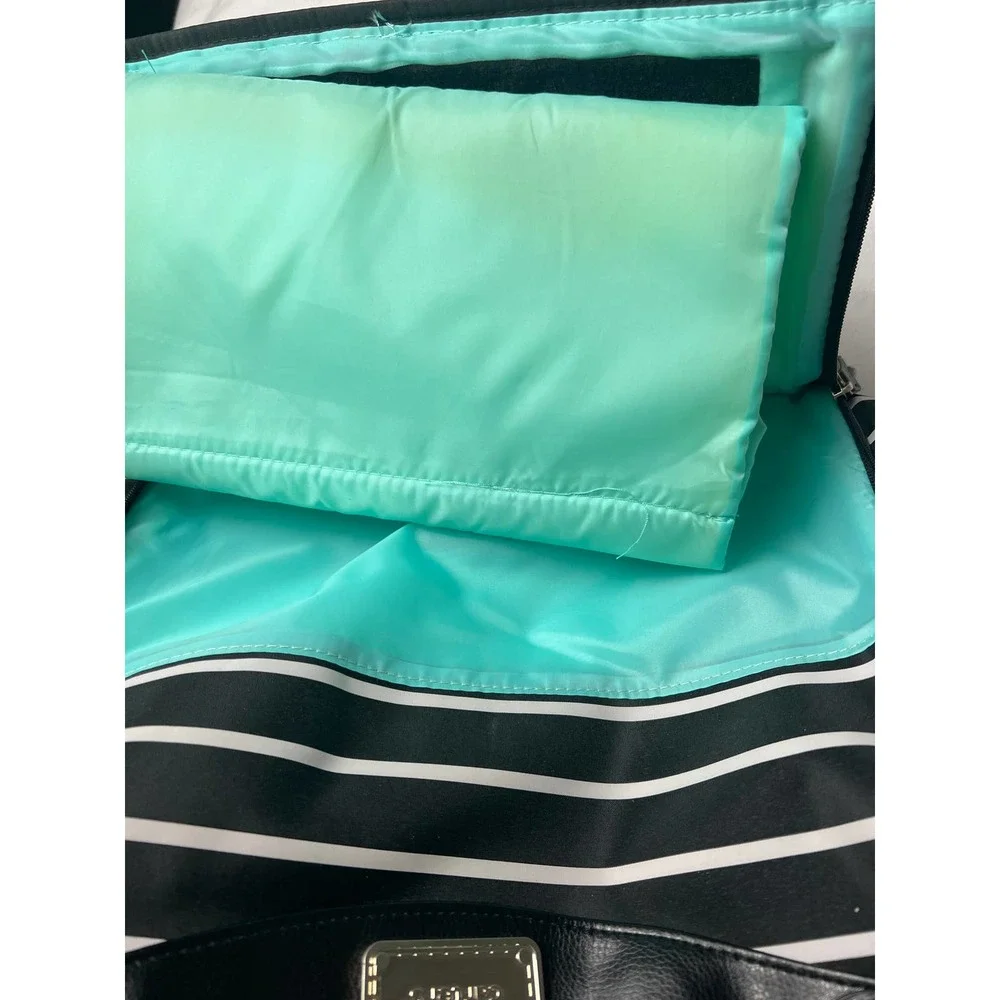 Carter's Black And White Stripe Diaper Bag